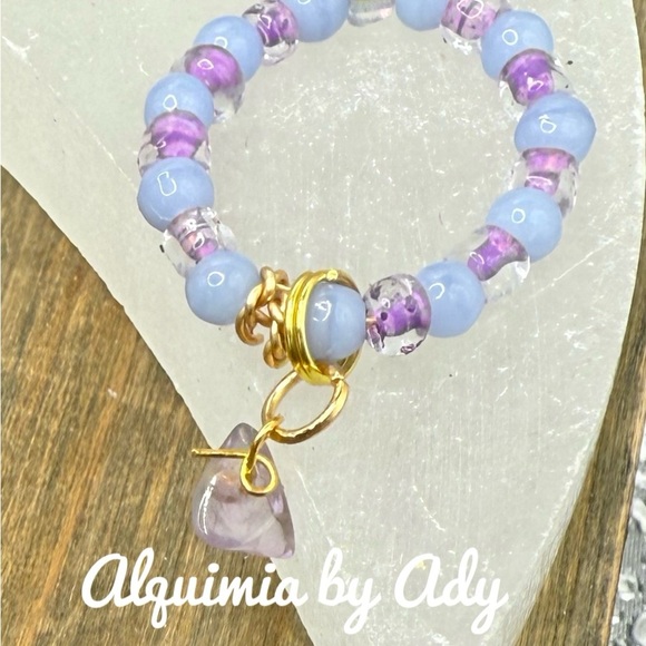 Alquimia Purple and Gold Ring with Elegant Design - Picture 1 of 2